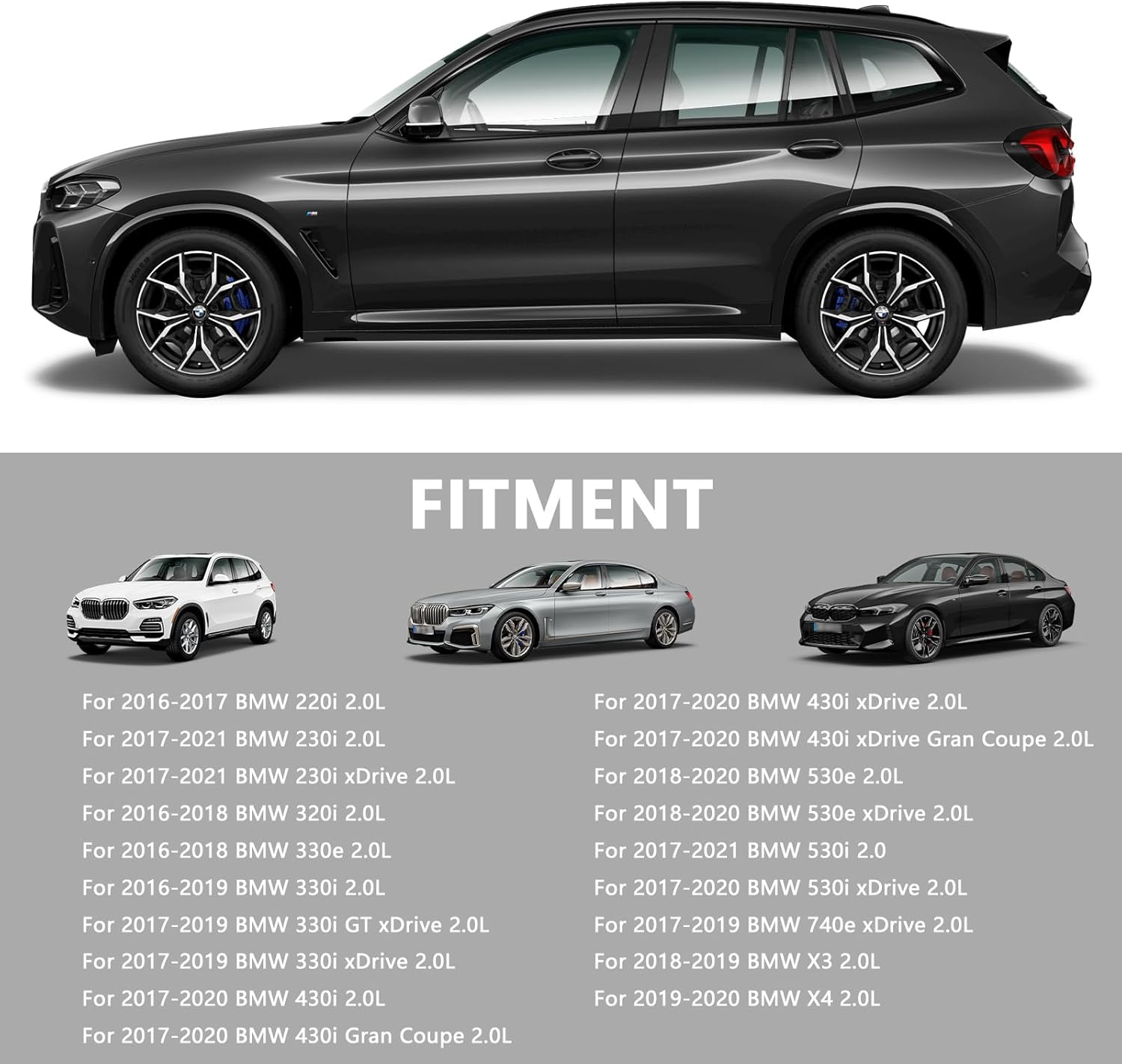 11428596283 Aluminium Engine Oil Filter Housing Compatible with 2016-2021 BMW 230i xDrive 320i 330e 330i 430i xDrive 530e 530i 740e X3 X4 2.0L