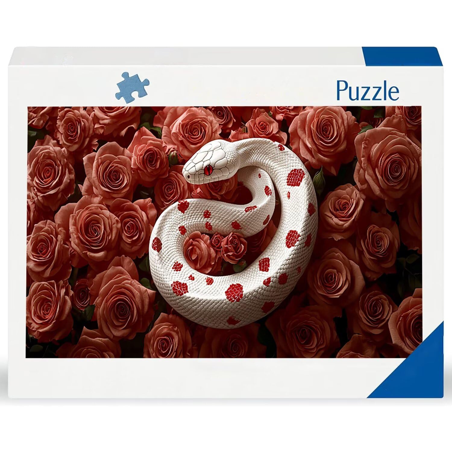 Kwiaty węża - Puzzle 900 sztuk dla dorosłych - Puzzle DIY, kreatywna rozrywka, sztuka nowoczesna, klasyczne puzzle dla dorosłych i młodzieży w wieku 12 lat, pomysł na prezent dla mężczyzn i kobiet 87
