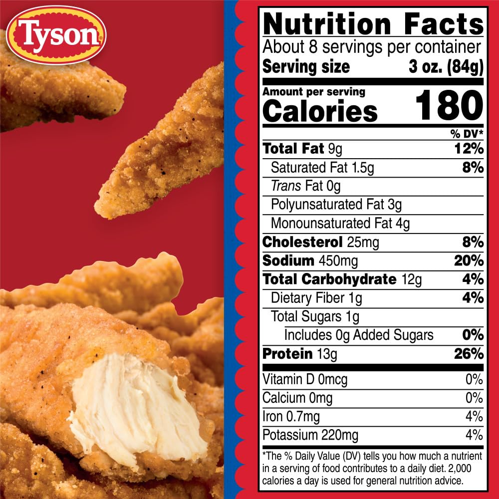 Tyson Frozen Southern Style Chicken Breast Tenderloins 25 Oz — view 7