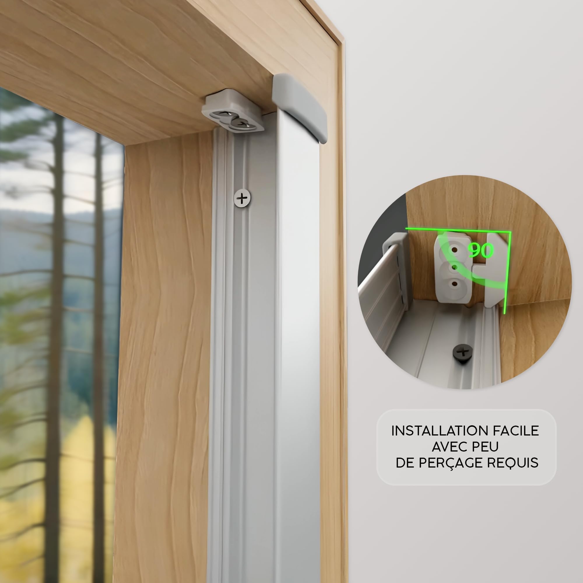Concept Blinds Store Plissé pour Fenêtre de Toit – Occultation partielle (Blackout) - sur Mesure, 7 Couleurs, Réglable Haut/Bas, Pose Facile avec Perçage – Plissé Personnalisé pour Fenêtre de Toit