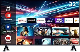 Smart TV 32 Polegadas LED HD Android HDMI USB Wi-Fi 100/240V Com Controle Remoto Padrão
