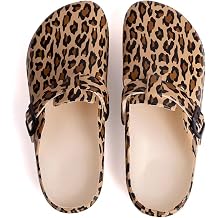 Arch Support Nurse Clogs for Women Non Slip Work Shoes Waterproof Garden Clogs - Adjustable Buckle Mules - Slip-On Cushion Slippers Slides
