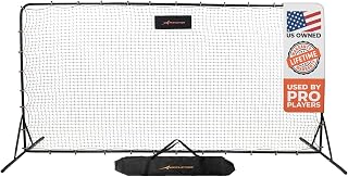 Soccer Rebounder Net 6x12 Feet Practice Soccer Training Equipment | Portable, Easy Assembly, Steel Frame | Perfect for Practicing Backyard Volley, Solo Training,Kickback, Passing, Pitchback