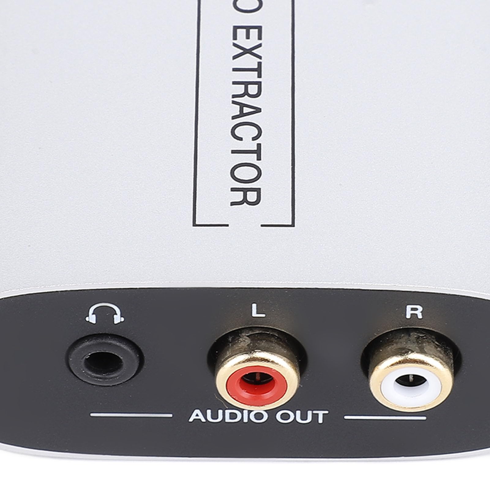 Generic Splitter Estrattore Versatile Convertitore Delicato per HDTV Porte AV Stereo Jack LR con Suono Chiaro, per Vari Dispositivi Lega di Alluminio