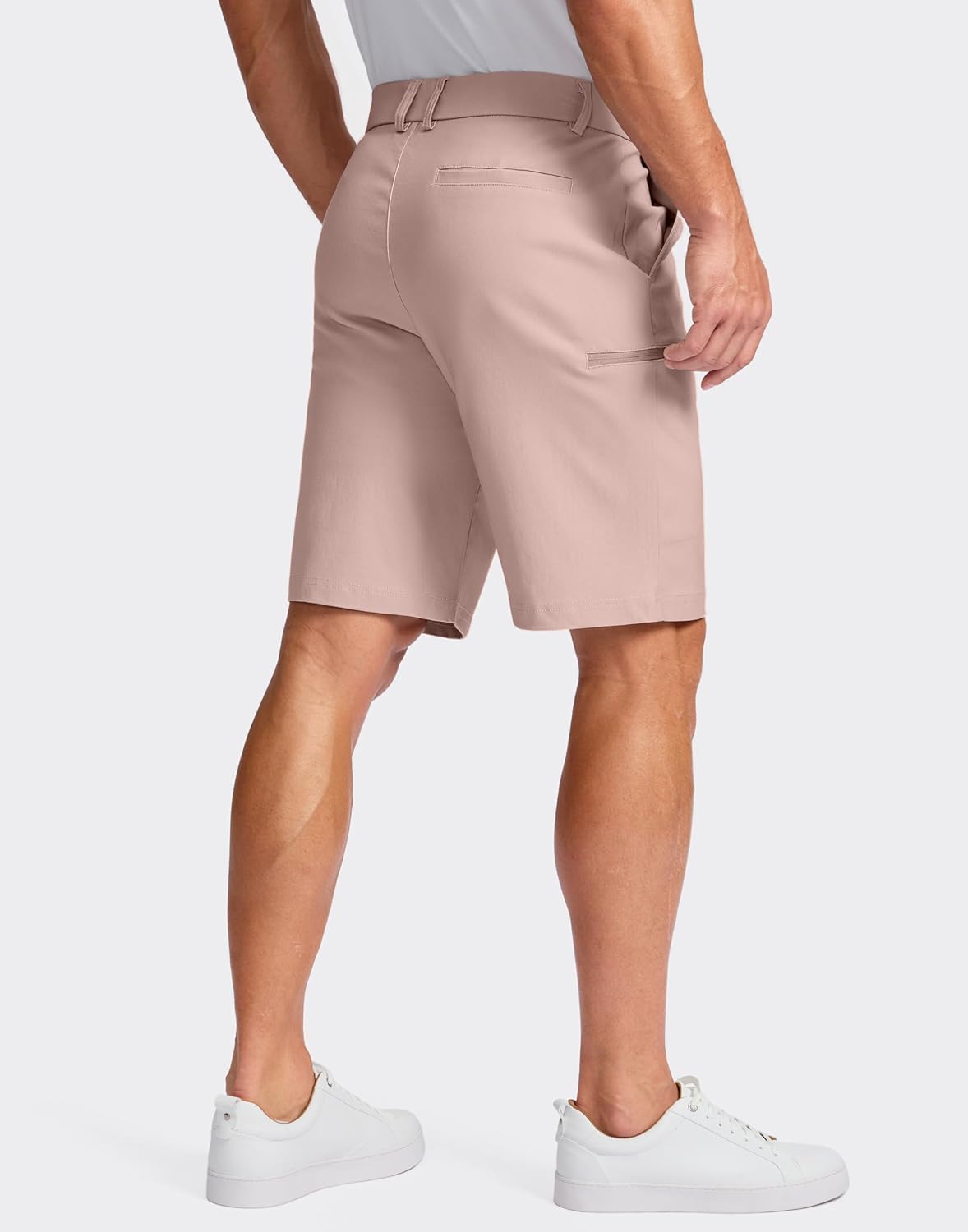 Pudolla Men's Casual Shorts 7/9 Inch Golf Shorts Stretch Dress Work Shorts for Men with 4 Pockets Quick Dry Lightweight - Image 2