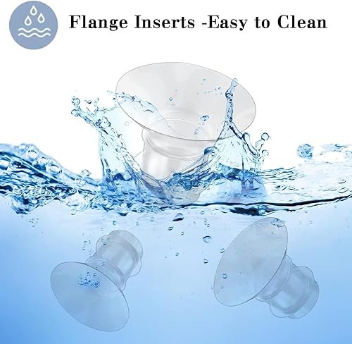 Miniatura 6 de Insertos de brida de 0.827 in, 8 piezas, compatibles con Momcozy S12 proS9 proS9S10S12MedelaTSRETESpectraBellabababy, etc. Extractor de leche