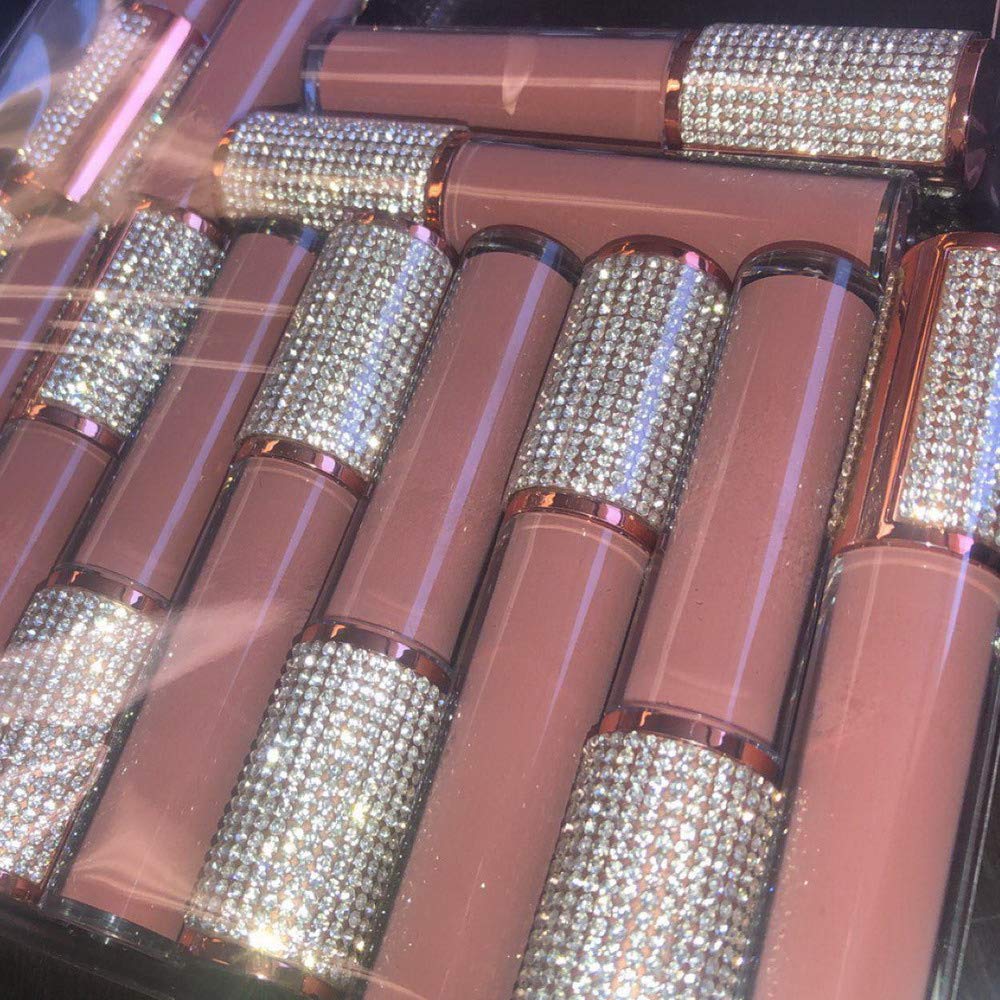 Sparkles Rainbow Lipgloss Zauberstäbe – 10 Leere 5 Ml Tuben Mit Glitzer-Deckel & Gummistopfen