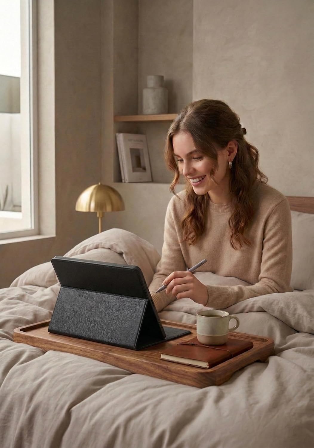 Compatible with Remarkable 2 Case (10.3", 2020) – 360° Rotating Stand Folio with Pen Holder & Nib Storage, Magnetic Closure, Premium Fabric Business Cover for Remarkable 2 Tablet