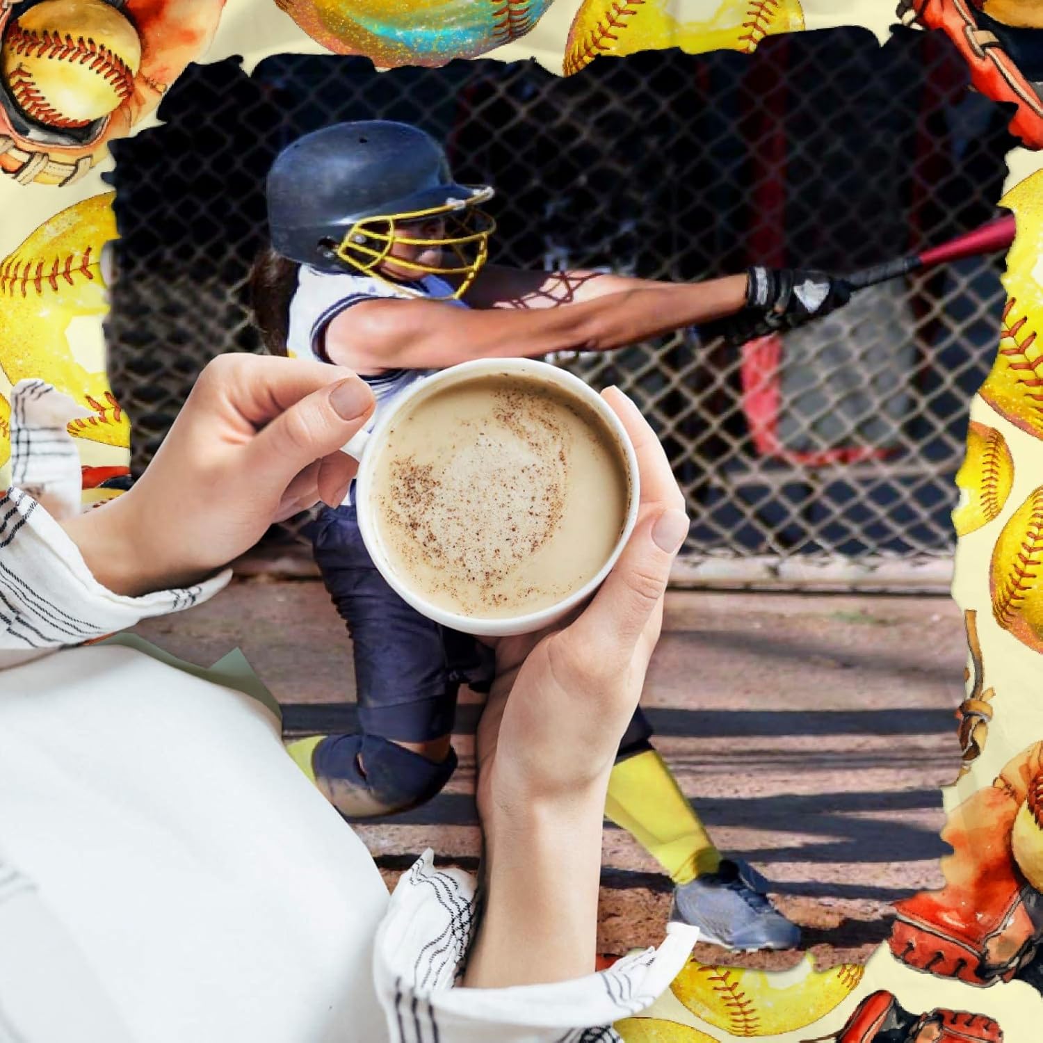 Customized Blanket with Photos, Best Softball Player Custom Softball Blanket, Birthday Gifts to Softball Fans,Personalized Pictures Blanket 60" x 50" for Teens Flannel Throw Blankets