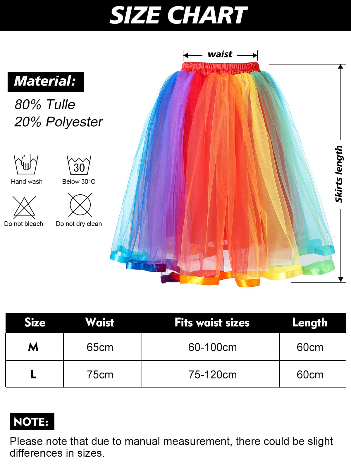 Faldas para Mujer de tutú de Tul - Faldas de tutú de Arco Iris con Correa para Adultos Adolescentes para Fiestas, Fiestas de cumpleaños, Disfraces de Halloween