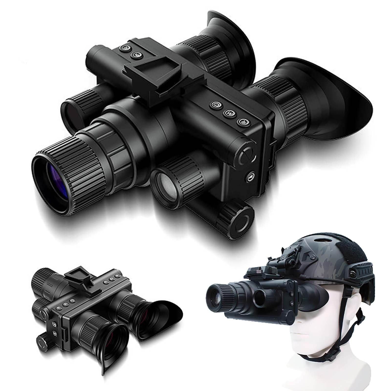 SKIOVEMI Adult Head Mounted Night Vision Glasses/Binoculars Military Tactical Night Vision Monoculars Digital Infrared 4K with 32G Memory Card-image-5