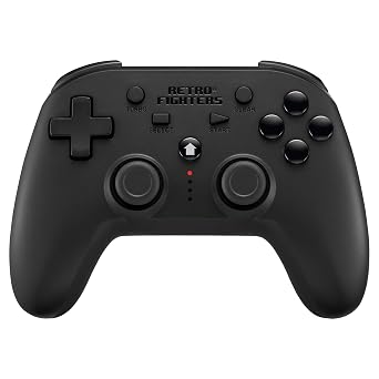 Retro Fighters Defender Next-Gen PS1 - PS2 - PS3 - PS Classic - Switch & PC Compatible Wireless Controller, Black