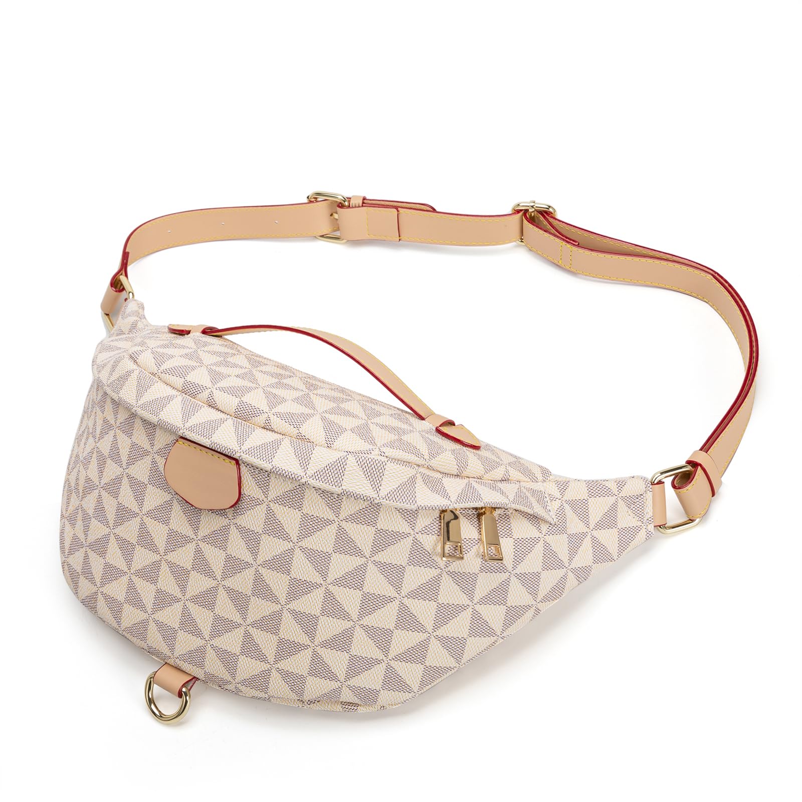 Crossbody Sling Bag Purse for Women,Sling Bag for Women Small Belt Chest Bum Checkered Crossbody bag for Daily Shopping