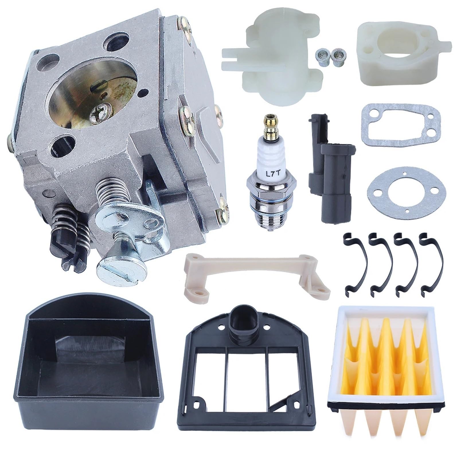 Carburateur Complet Avec Filtre à Air Pour Tronçonneuse Husqvarna 61 268 266 272 XP - Pièce Premium