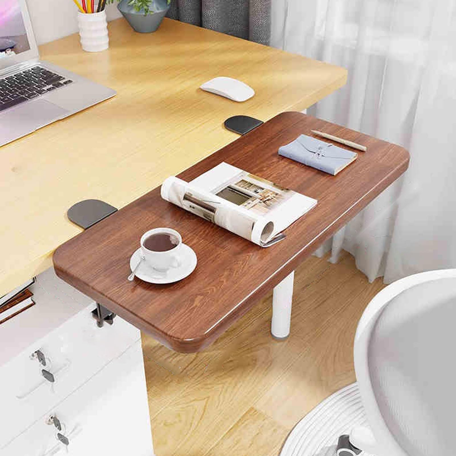 Desk Extender Tray,Ergonomics Desk Extender,Foldable Desk Extender,Keyboard Extension Table,Clamp On Keyboard Table Mount,Table Extender,Sturdy,Easy To Install,For Home And Office