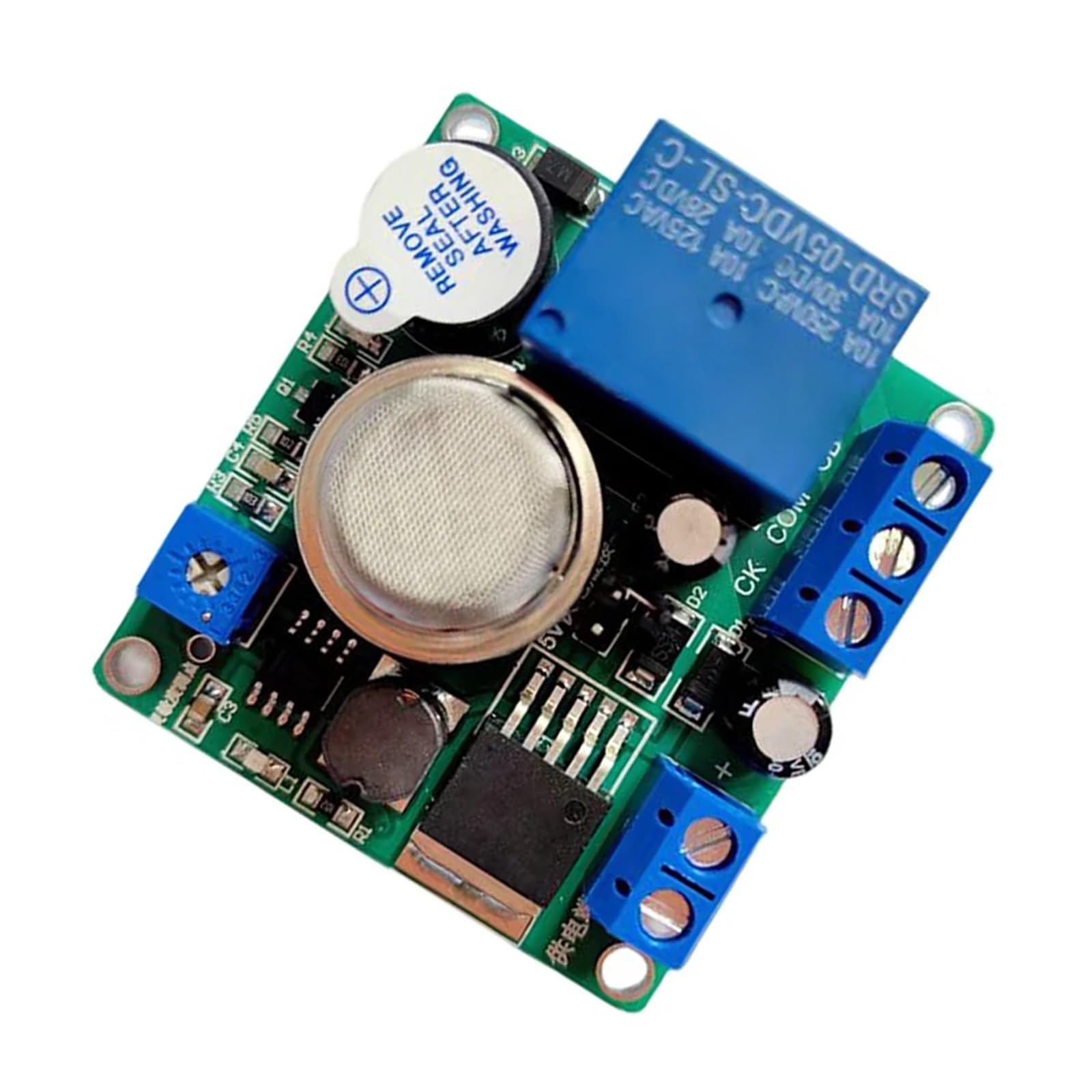 12 V 24 V MQ-2 czujnik dymu, alarm, przełącznik przekaźnikowy, kontroler DC 5-30 V, 1 szt