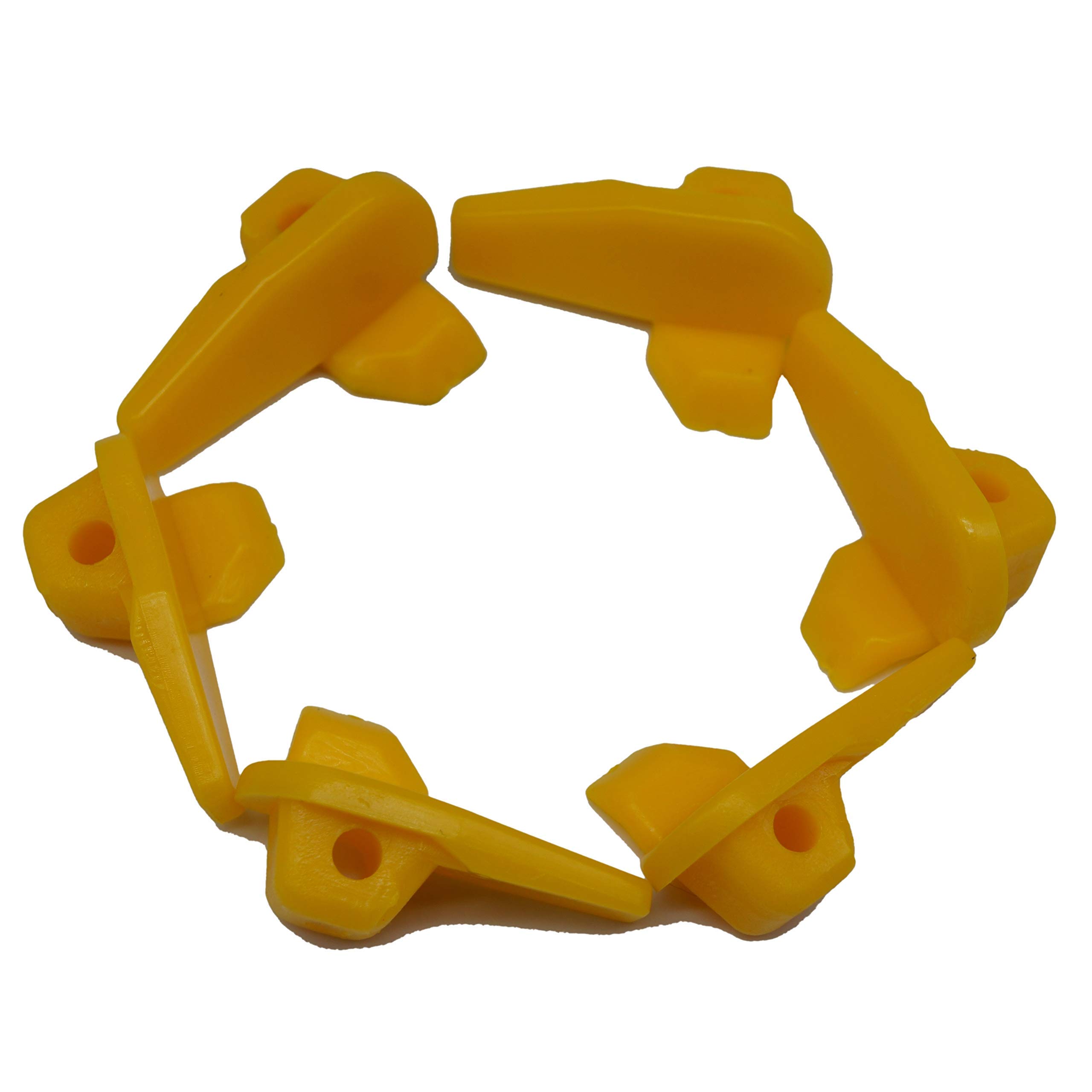 Caso 2 Paquetes, 6pcs / Pack, Cambiador de neumáticos inserción de plástico | Rueda de Nylon Protector de llanta de Montaje Desmontar la Cabeza, 07YCO|Amarillo|
