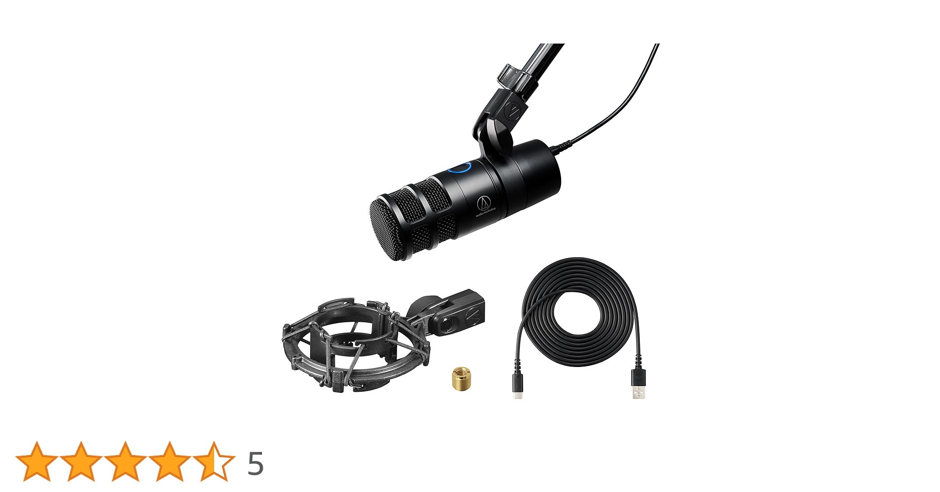 オーディオテクニカ AT822（マイク）、AT8410a（ショックマウント） Amazon | audio-technica ショックマウント AT8410A | マイク
