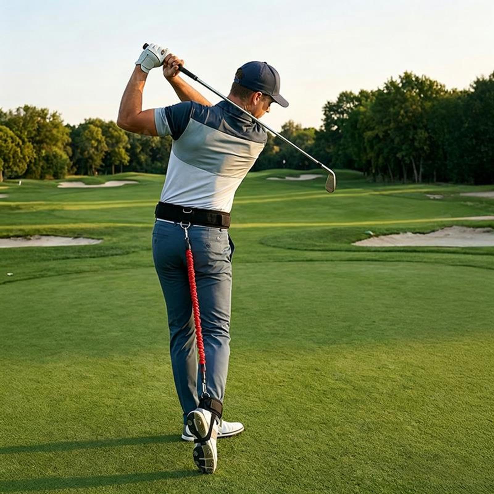 Generisch Ayuda para entrenamiento de golf con correa para el tobillo y bolsa de transporte