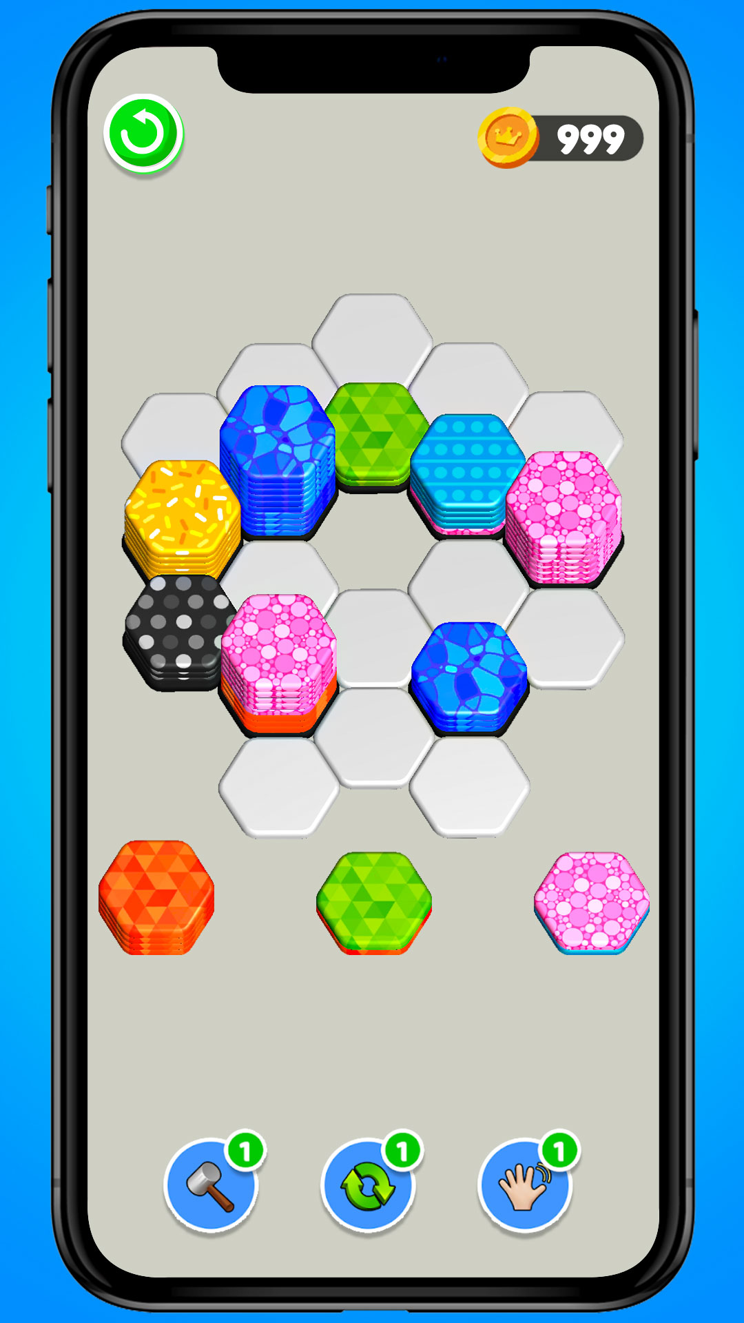 Hexa Monster Block Sorting Puzzle: Color Matching Stack Hexa Blocks ...
