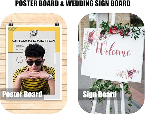 Miniatura 6 de 20 paquetes de tablero de espuma blanca de 12" x 16.5", 316" de grosor, tablero de núcleo de espuma para hornear para proyectos, tablero de