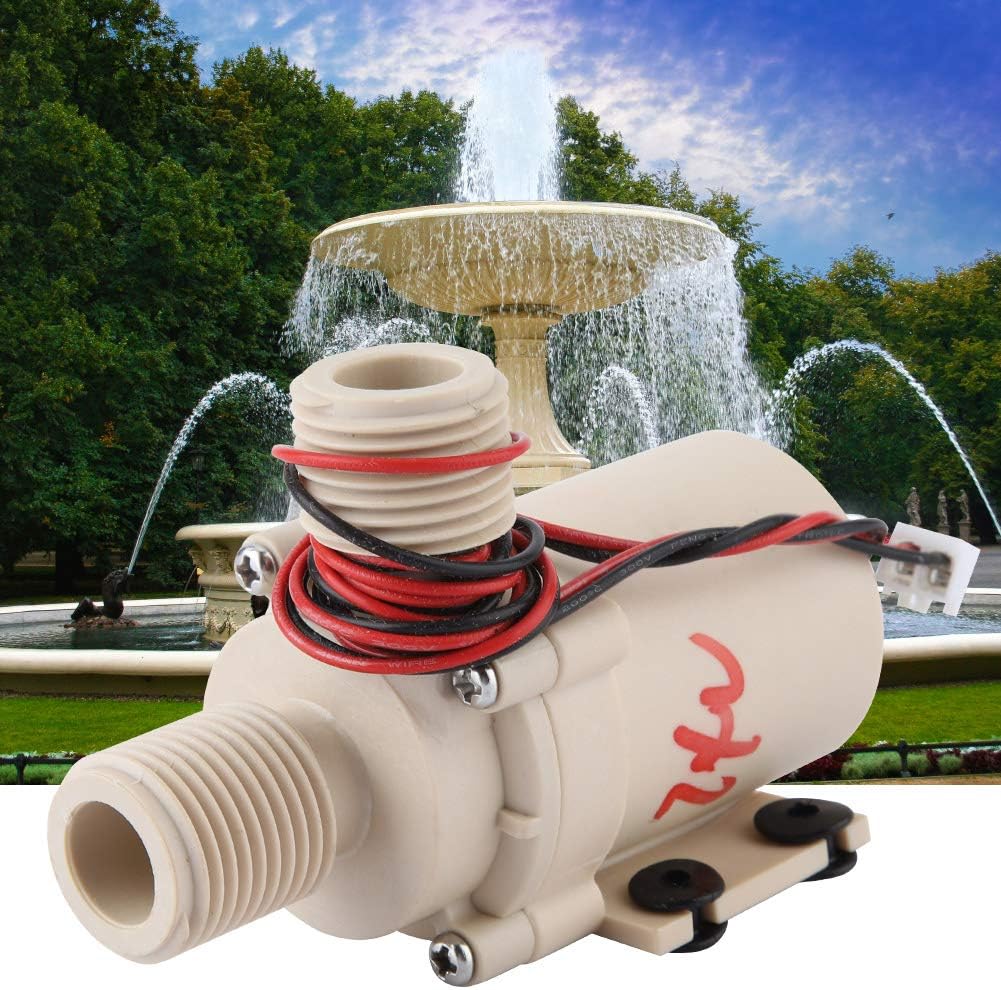 Solar Circulation Water Pump 24V 8Lmin Brushless Motor High Efficiency Quiet Operation for Water Heater Floor Heating Fountains Solar Thermal System