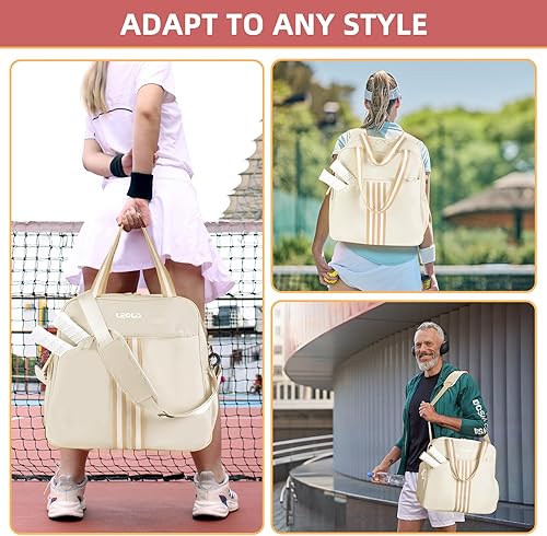 Miniatura 2 de Bolsa de pickleball Pickle Ball Mochila para mujer, bolsa de equipo deportivo con compartimento para zapatos, accesorio de regalo, 30L