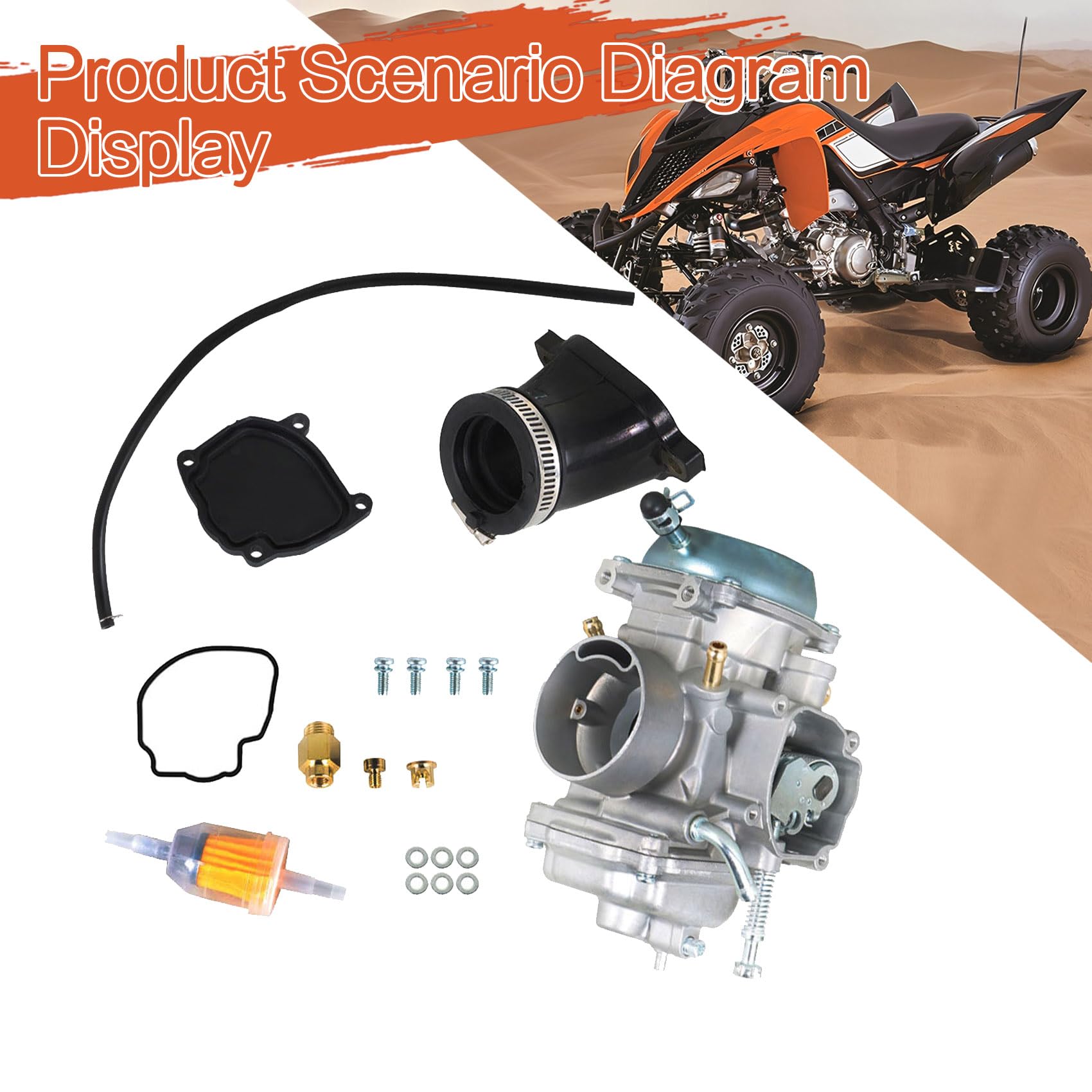 NEW POLARIS SPORTSMAN 700 CARBURETOR FUEL PUMP 4x4 ATV QUAD CARB - Foto 8