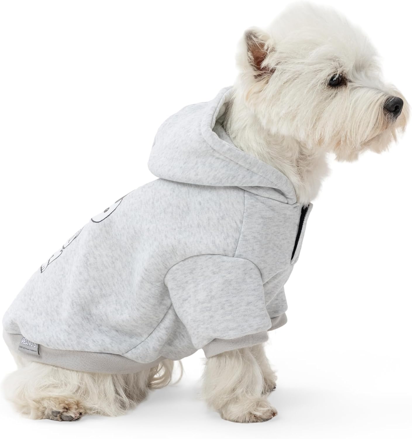 Berkshire Peanuts® Dog Hoodie, Pet Sweater with Leash Hole & Elastic Sleeve, Snug Fit for Puppies, Kittens, and Small Dogs, Small, Joe Cool