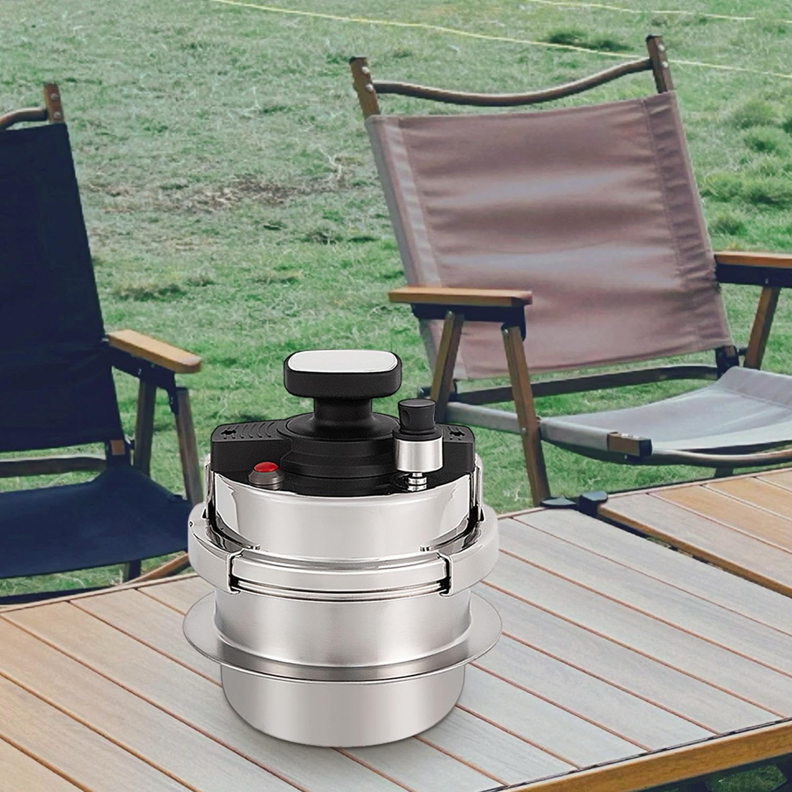 Bothyi Small Pressure Cooker Stainless Steel Cooking Pot Outdoor Camping Cookware Rice Cooker for Hotel Commercial Travel Home