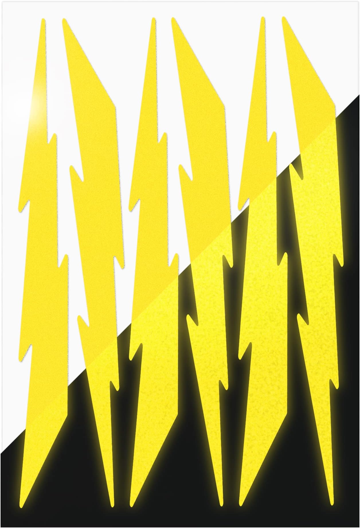 Reflective Decals Lightning Set – Lightning Reflector Safety Sticker Kit
