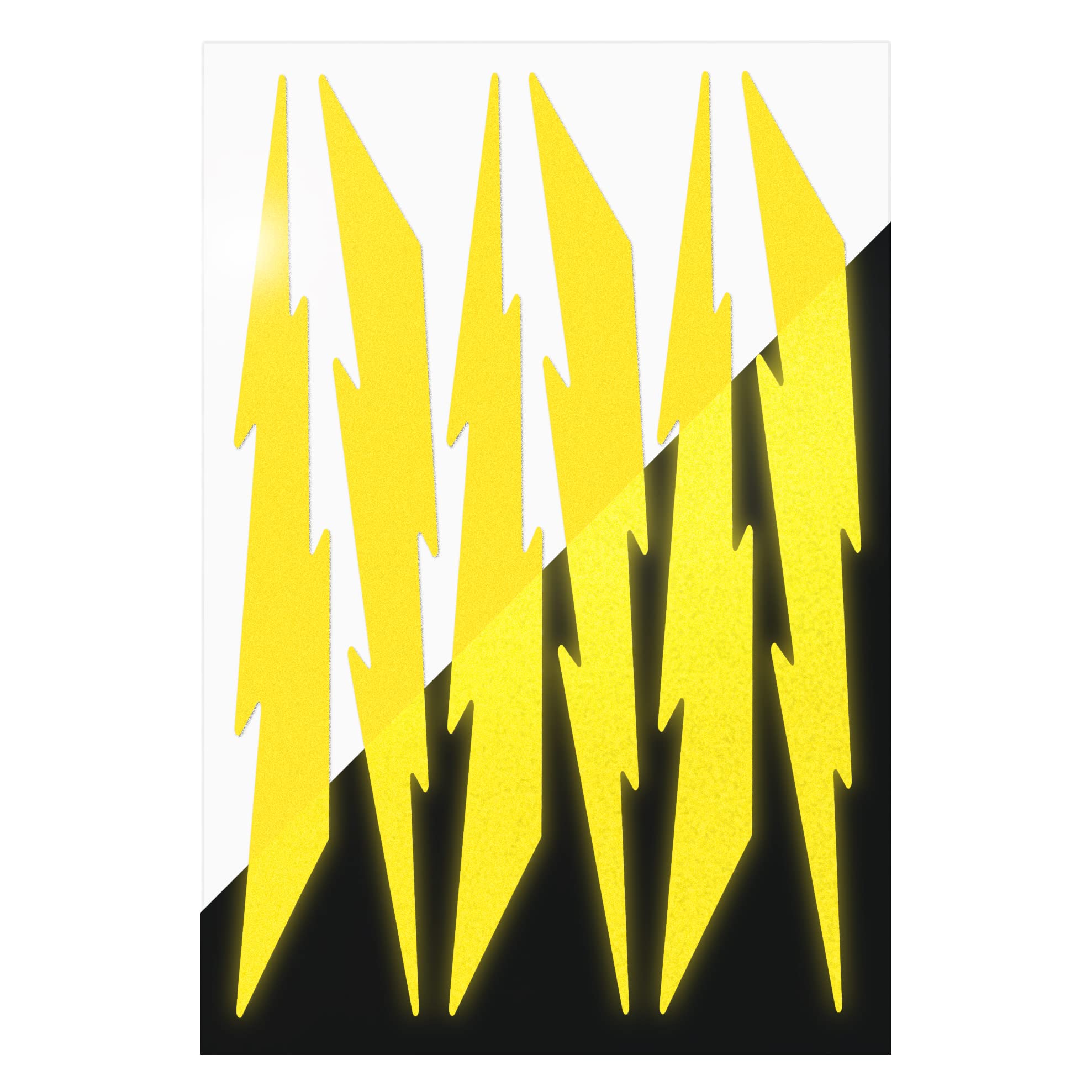 Reflective Decals Lightning Set – Lightning Reflector Safety Sticker Kit
