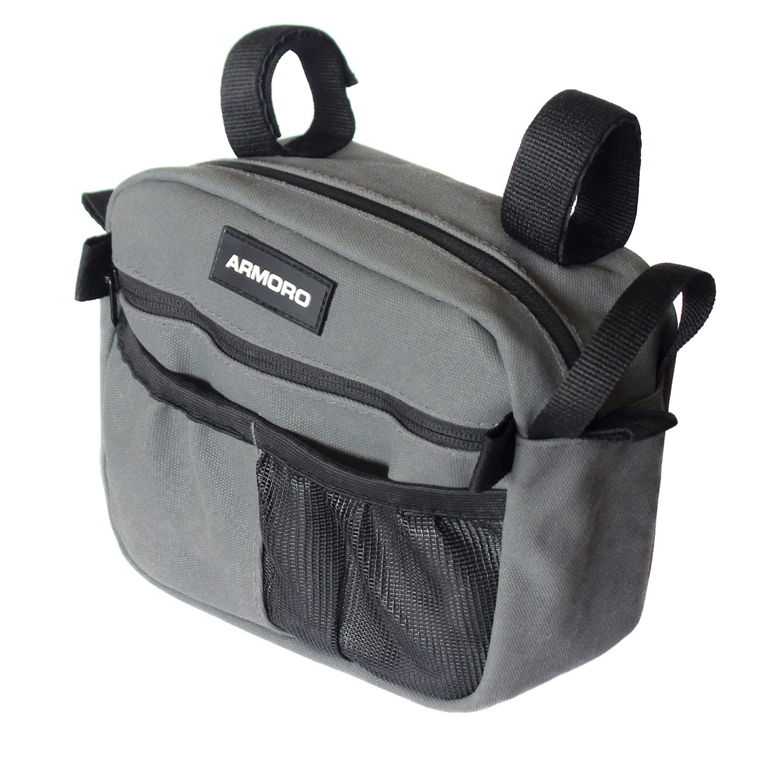 ARMORO Grab Handle Satchel Bag (Dark Grey) Mahindra Thar Storage Organizer Accessories, Compatible with Mahindra Thar, Jeep Wrangler, JT Gladiator & Maruti Gypsy - Image 3 thumbnail