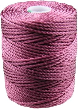 C-Lon Tex 400 Heavy Weight Bead Cord, Cerise - 1.0mm, 39 Yard Spool
