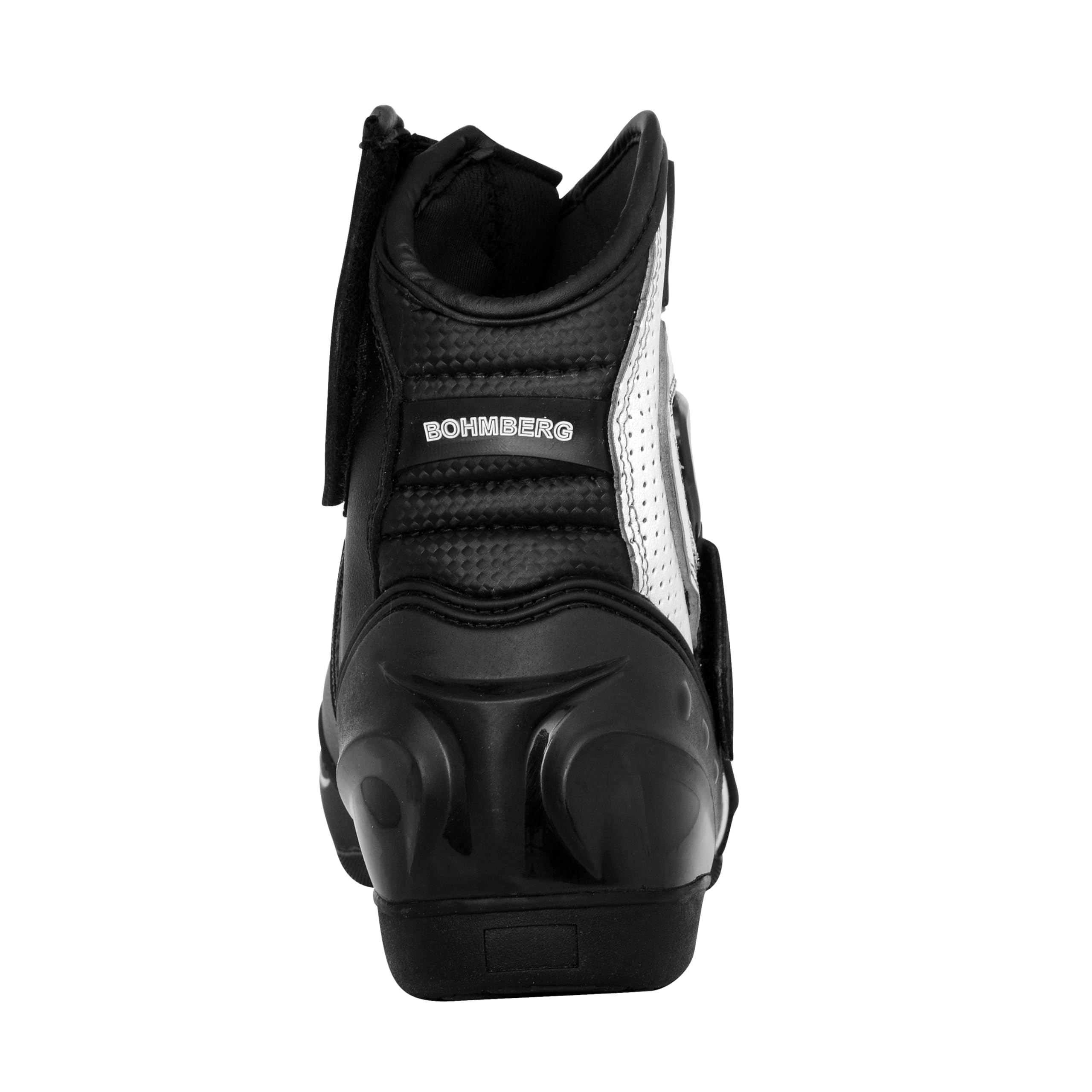 Bohmberg Bottes de moto pour hommes AUDAX, bottes de motard, bottes de moto de sport en cuir, hydrofuges avec protections renforcées attachées