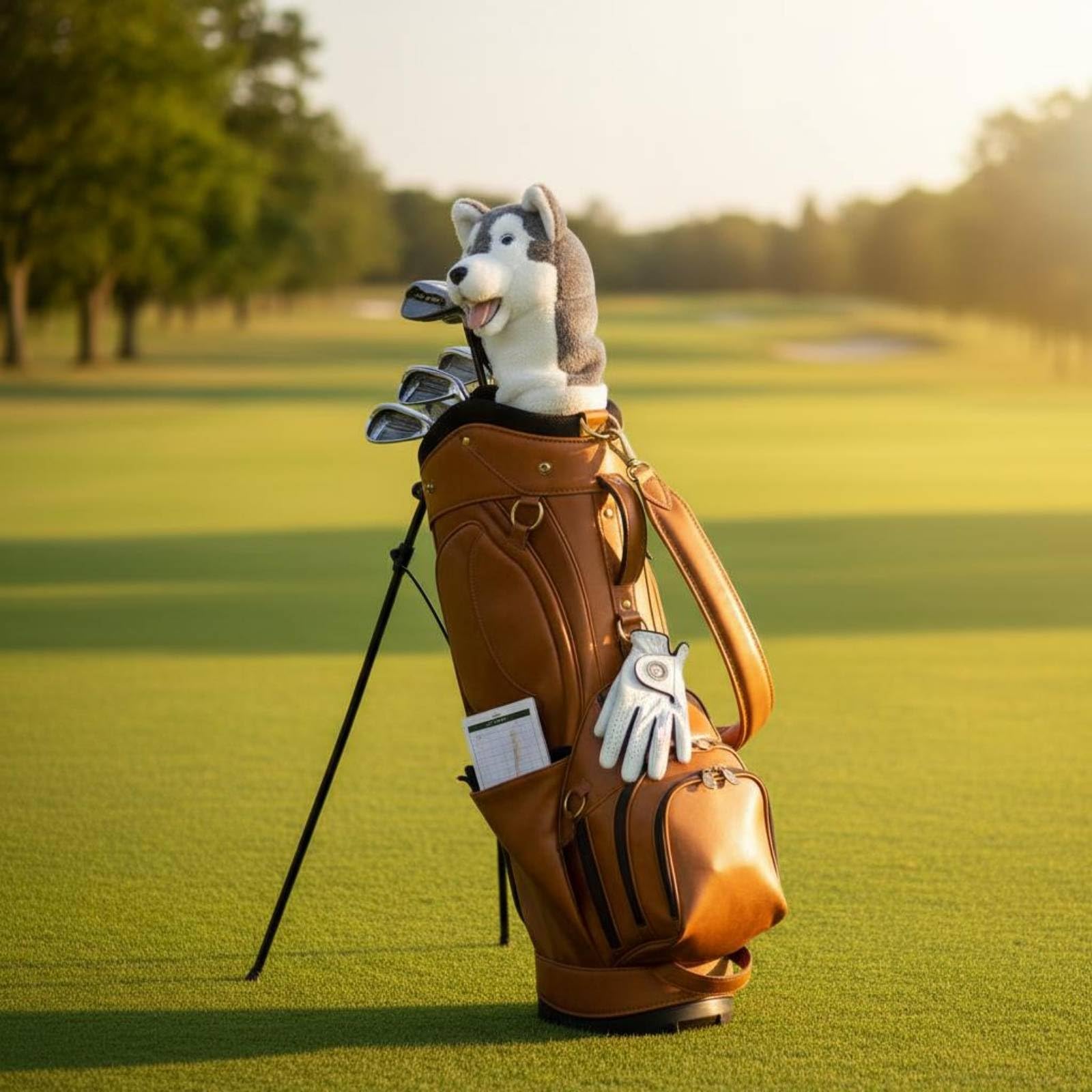 LOVIVER Copritesta Golf Peluche Copri Mazza Driver Custodia Pelosa Protezione Morbida Antigraffio Facile da Mettere E Togliere Tema Fauna Fantasia Adatto a