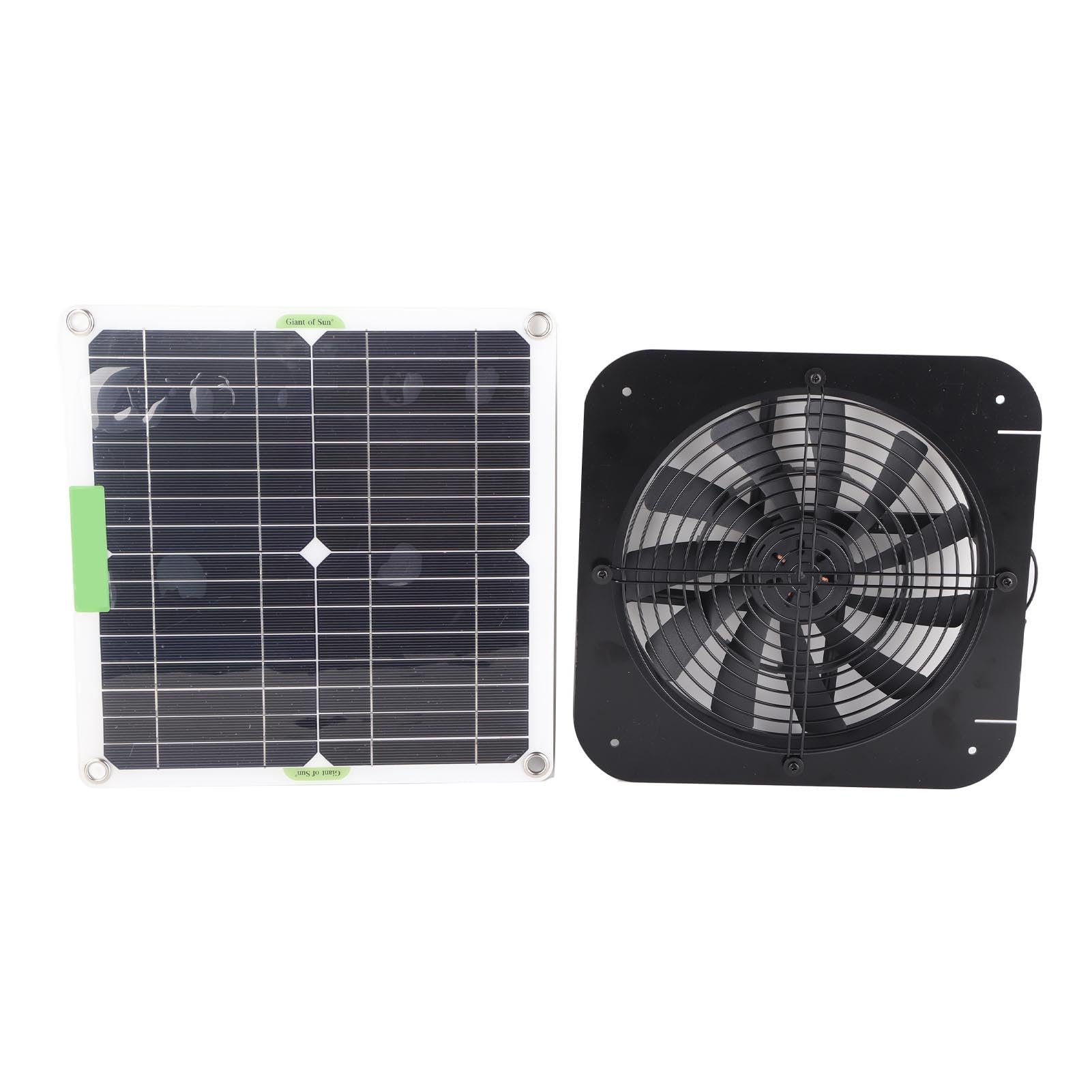 Dilwe Ventilatore di Scarico Ad Energia Solare da 100 W Ad Alta Efficienza per Pollaio per Animali Domestici in Serra RV 13,5 Pollici