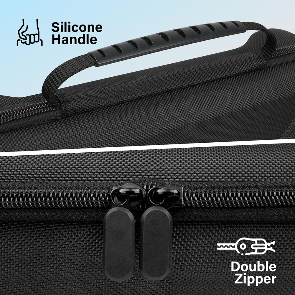 Lokyoyo Funda de transporte compatible con ASUS ROG Xbox Ally/Xbox Ally X 2025, con bolsillo de malla y soporte integrado para consola y accesorios