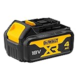 DEWALT - Batterie 4Ah XR 18V avec témoin de charge lumineux, DCB182-XJ Jaune/Noir