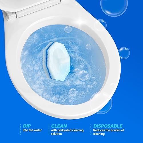 Miniatura 4 de 2 recambios de varita de inodoro con fórmula de mejora de potencia de limpieza para Clorox, 150 recambios desechables para inodoro, no se