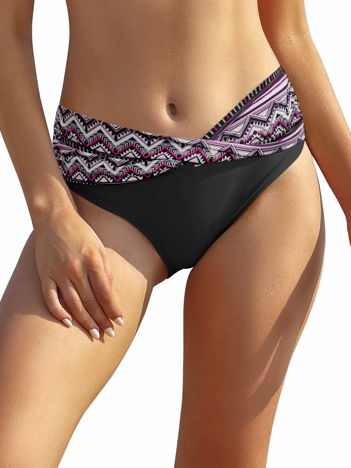 SHEKINI Dames Tweedelige Bikini Set Cross Verstelbaar Bikini Bovendeel Retro Afdrukken Triangel Bikini Broekje Badpak Beachwear (Medium, Bikini Top-Weinrot SHEKINI Dames Tweedelige Bikini Set Cross Verstelbaar Bikini Bovendeel Retro Afdrukken Triangel Bikini Broekje Badpak Beachwear (Medium, Bikini Top-Weinrot