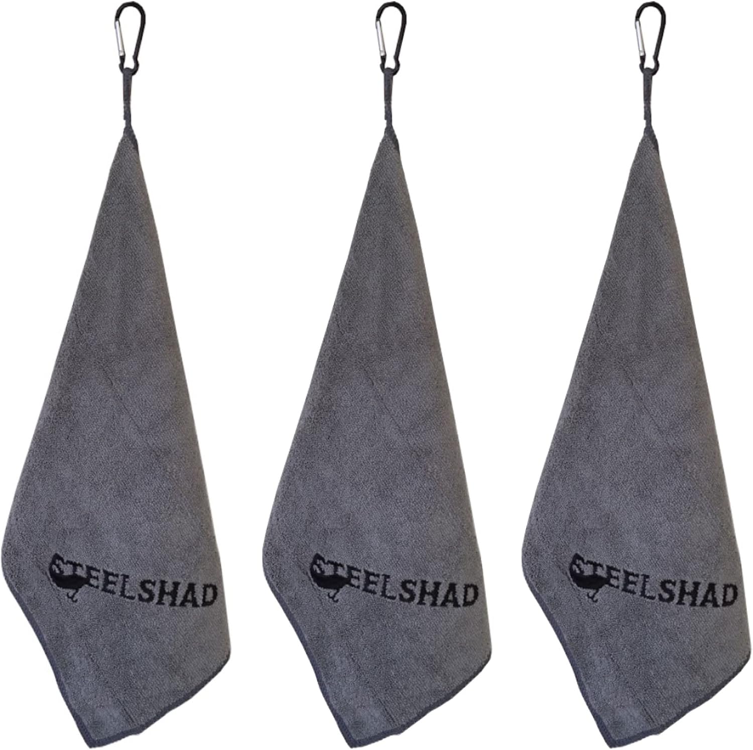 SteelShad Handsfree Fishing Towel 3 Pack Microfiber