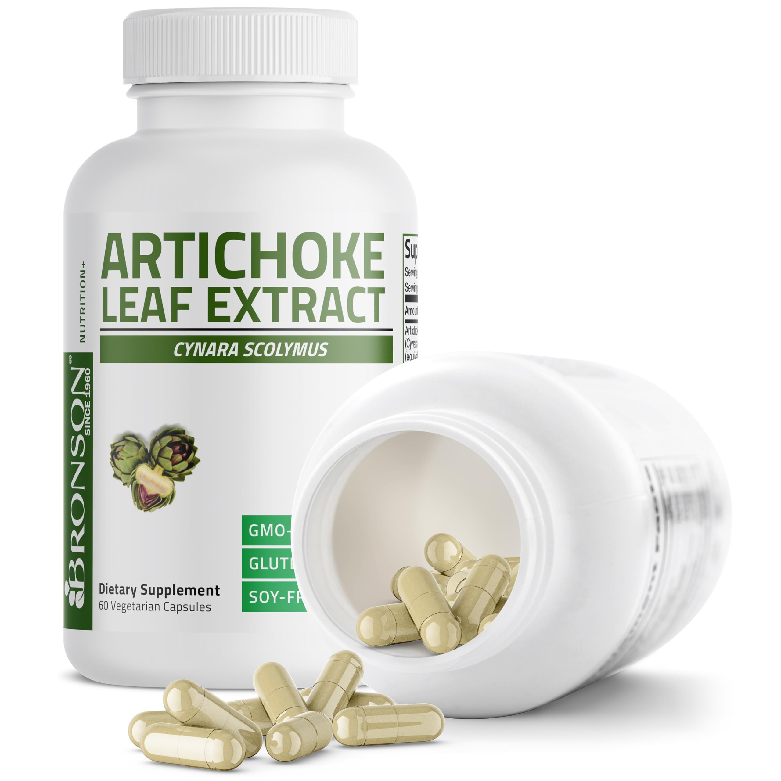 Bronson Artichoke Leaf Extract Extra Strength, 60 Vegetarian Capsules — Amazon image 4