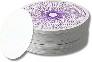 40 Pack Refill Paper for Electric Spin Art Machines – 7.1 Inch Pre-Cut Round Cardstock – 250 GSM Heavyweight Replacement Sheets