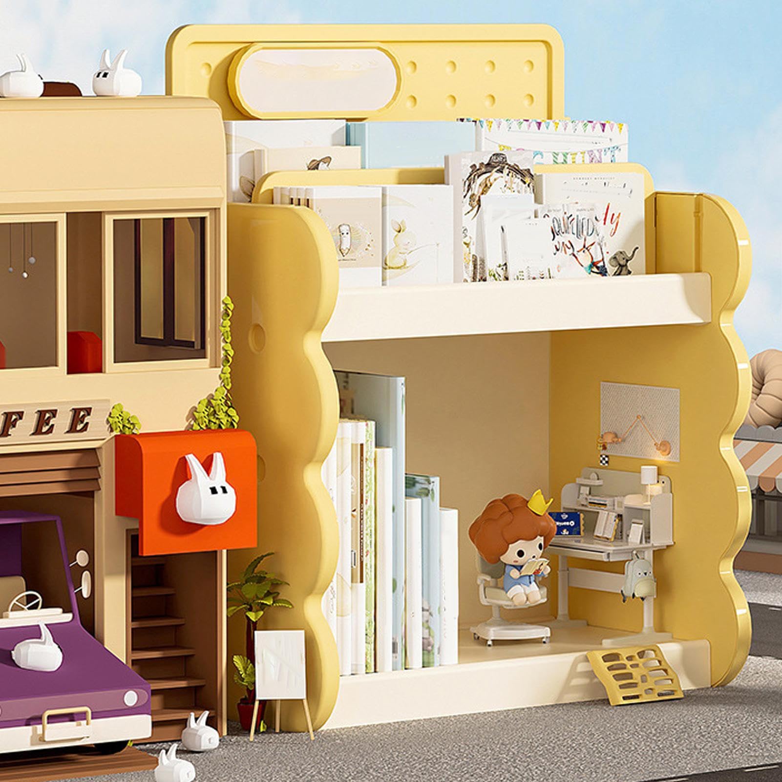 Generico Libreria per Asilo Piccola Libreria da Pavimento Carina | Scaffale Libri Bambini Per Asilo Camera Giochi Aula Camera Angolo Lettura Biblioteca