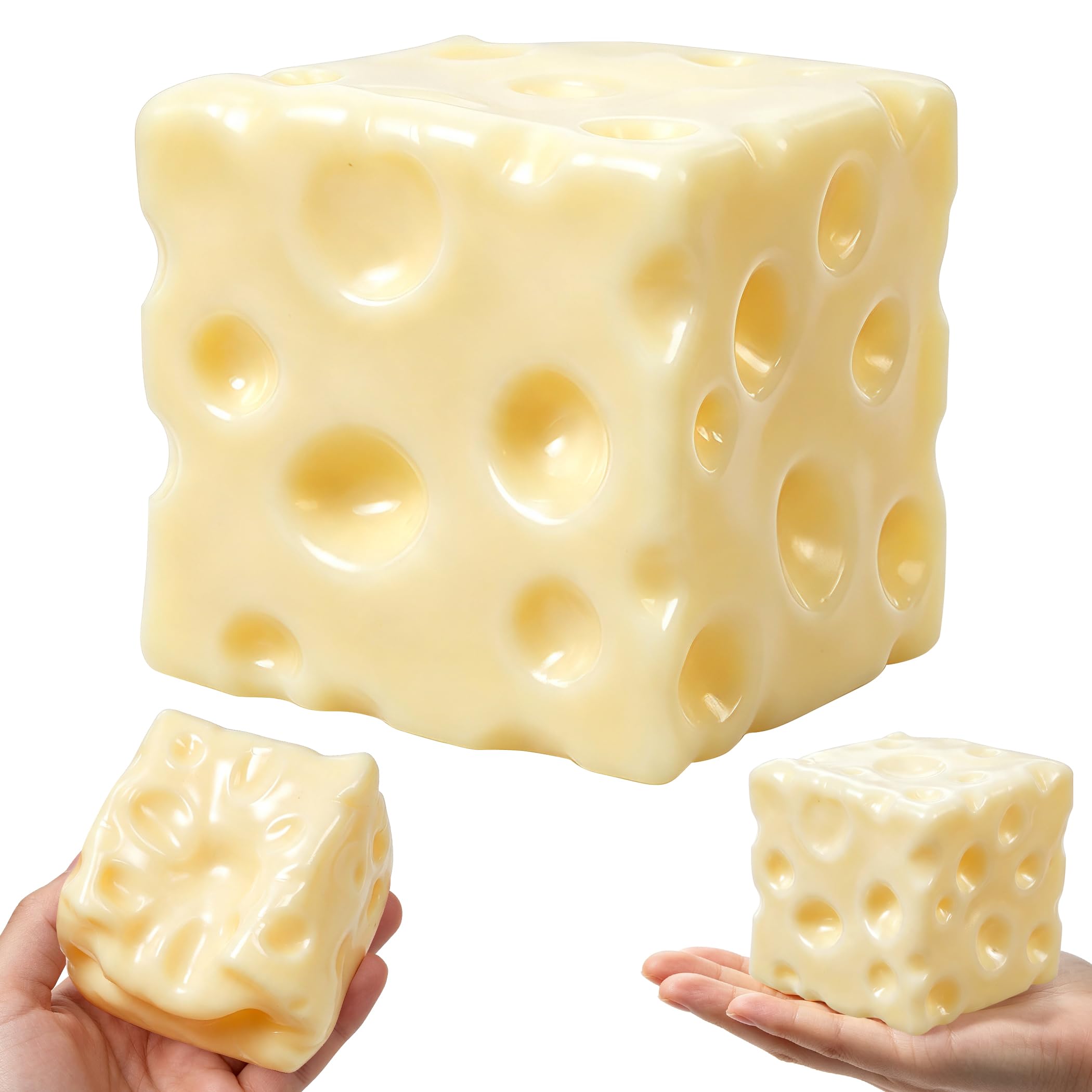 Coconut Oil Squishy, Cheese Squishy Non-Rebound | Squeeze Toys for Teens,Desk Decor Office Stress Relief Fidget Toys for Adults