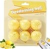 6PCS Shoe Deodorizer Balls, Shoe Odor Eliminator, Shoes Freshener & Deodoriser, Long-Lasting Shoes Smell Remover, Active Football Boot Deodoriser Balls for Stop Football Boots Smelling(Lemon)