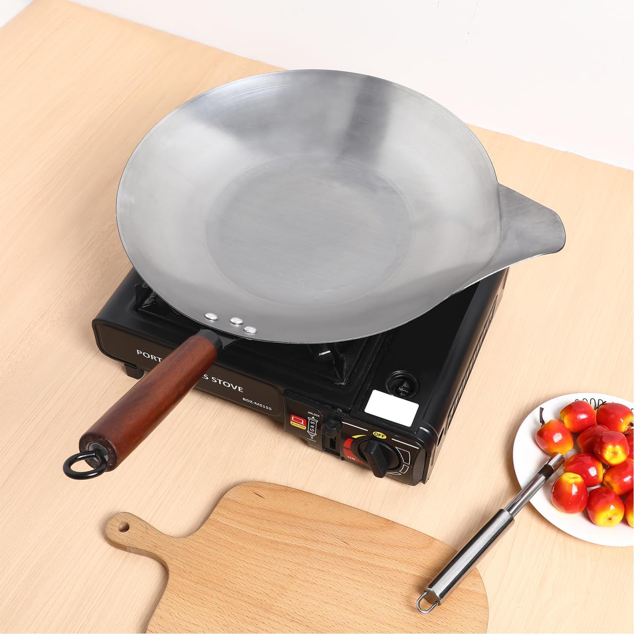 Cabilock Chocolate Melting Pot with Long Handle 22.83X13.77X1.57In Non-Stick Metal Pan for Melting Candy Butter and Sugar Portable Kitchen Cookware for Dessert and Sauce Preparation
