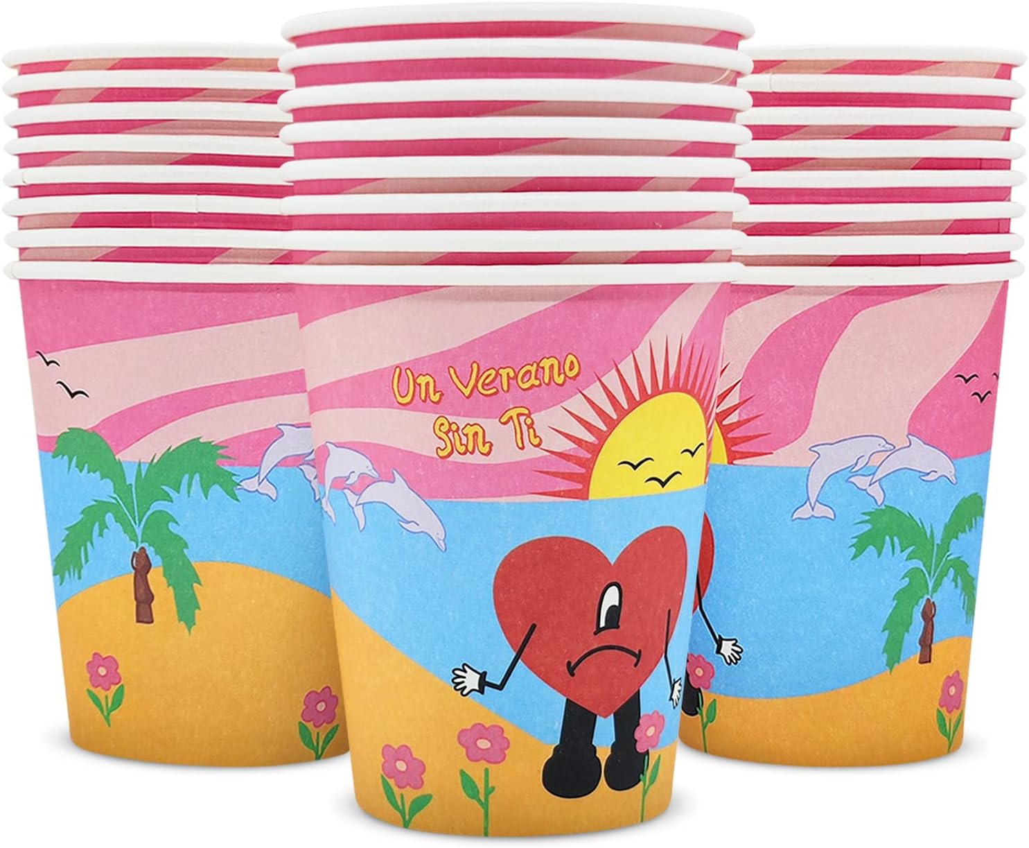 Valentina Buck 24 counts Bunny Rapper Bad Hip-hop Party Cups Disposable ...