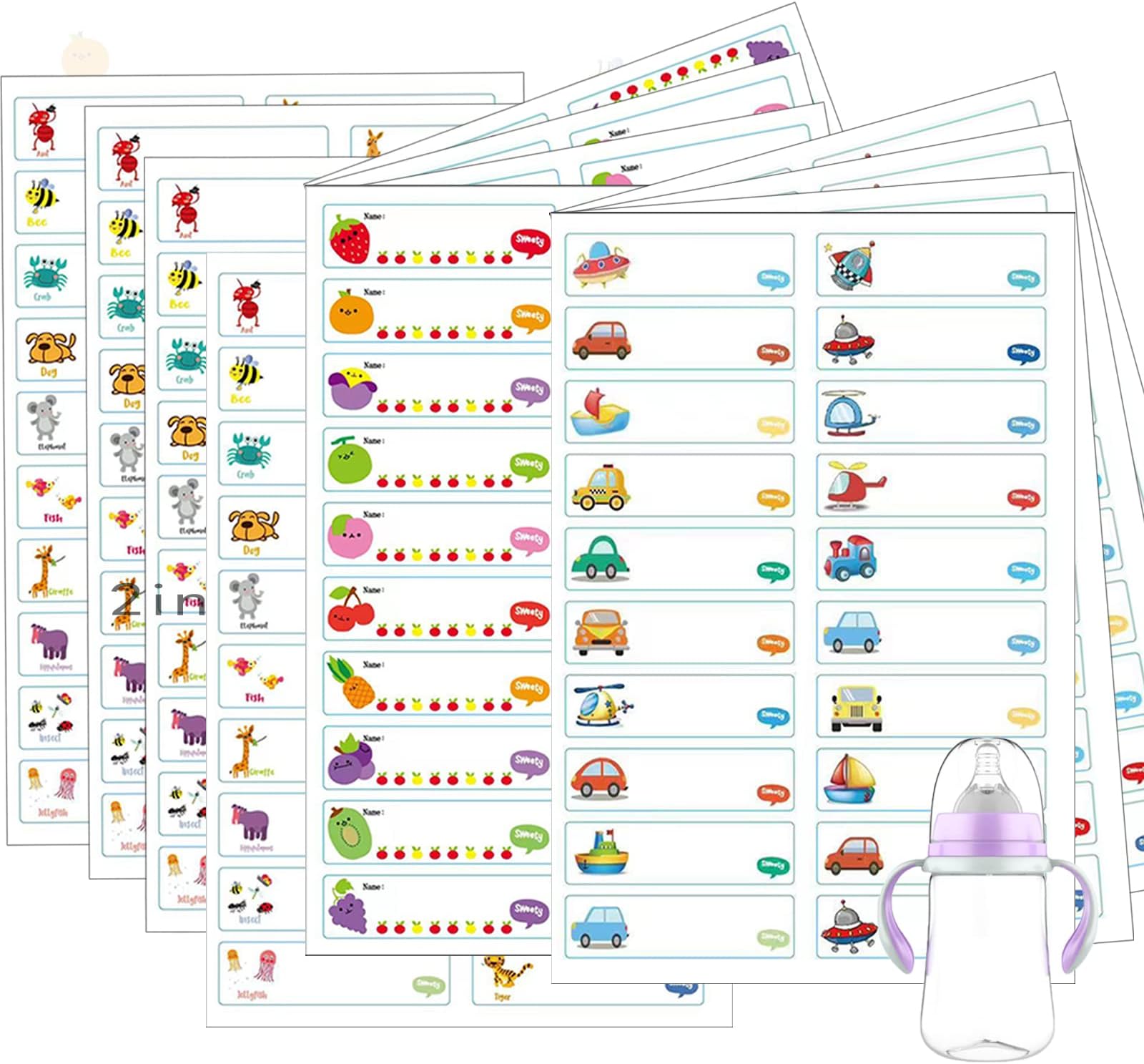 240Pcs Daycare Labels,Name Tags Stickers,Waterproof Labels